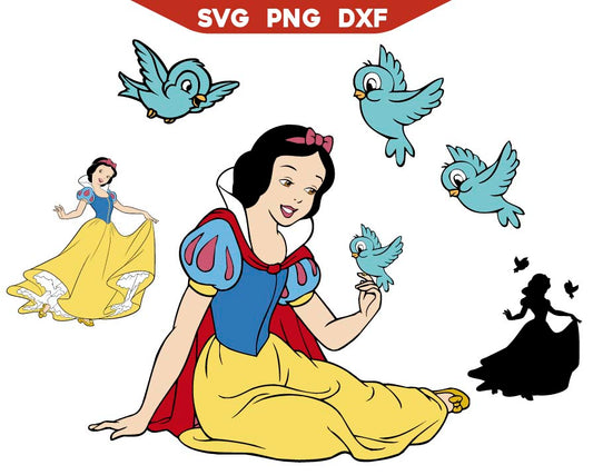 Blue Bird Svg, Flying Birds White Snow Svg