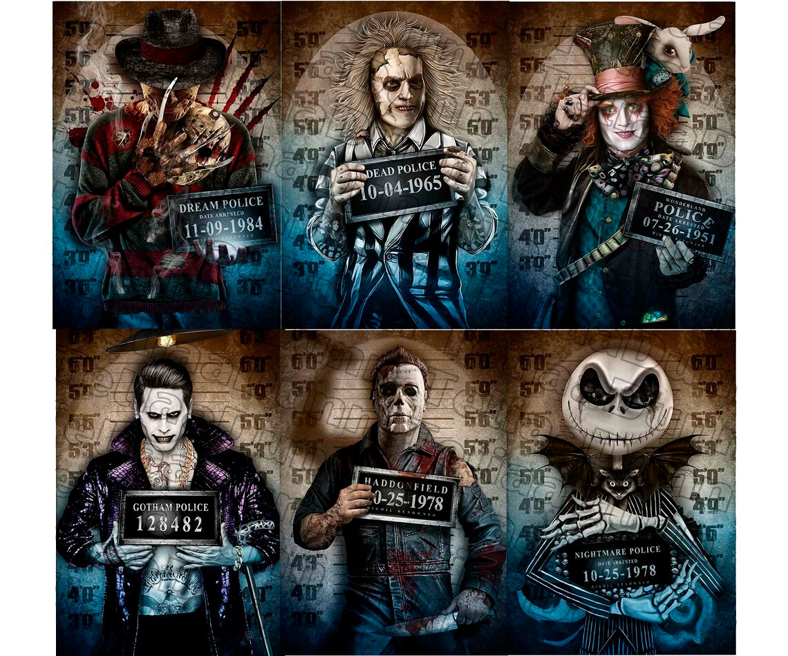 Bundle 70 Horror Movie Characters Png, Halloween Horror Friends Png