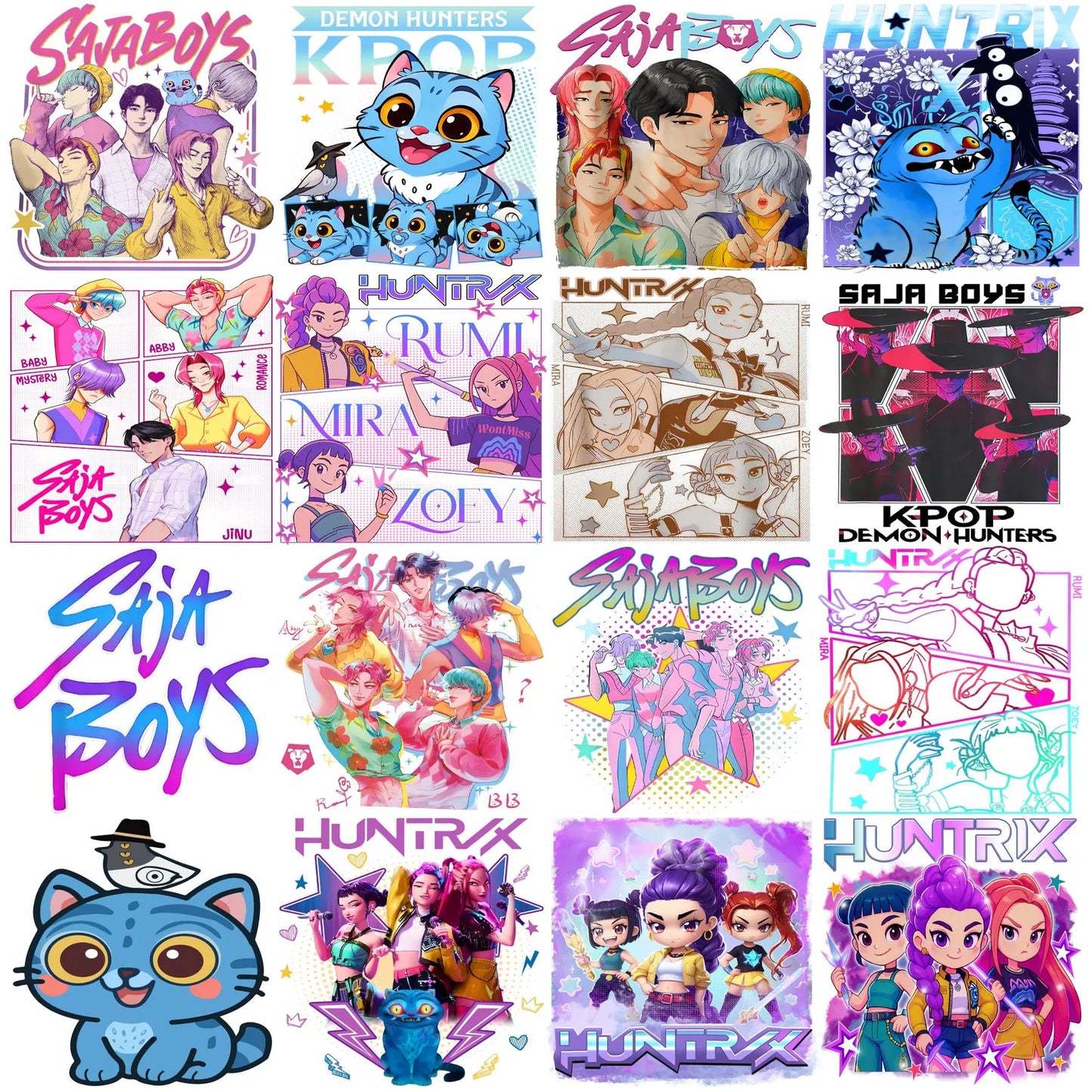 75+ Demonn Hunters Png Bundle, Derpy Tiger Bird Deemon Hunters Png