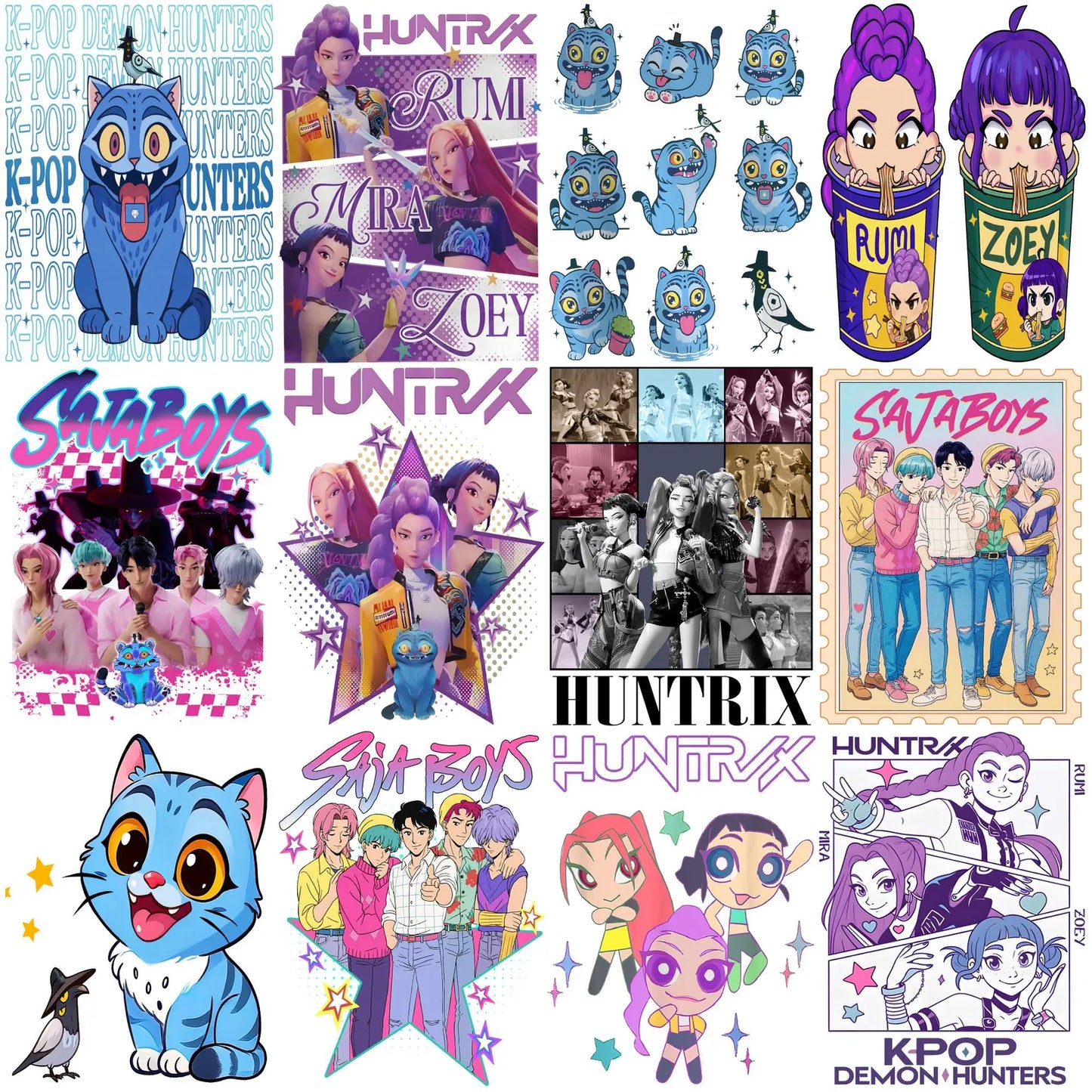 75+ Demonn Hunters Png Bundle, Derpy Tiger Bird Deemon Hunters Png