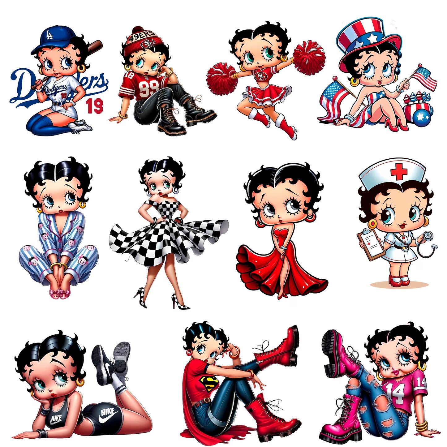 High Quality Betty Boop Png Clipart, Betty Boop Friends Png