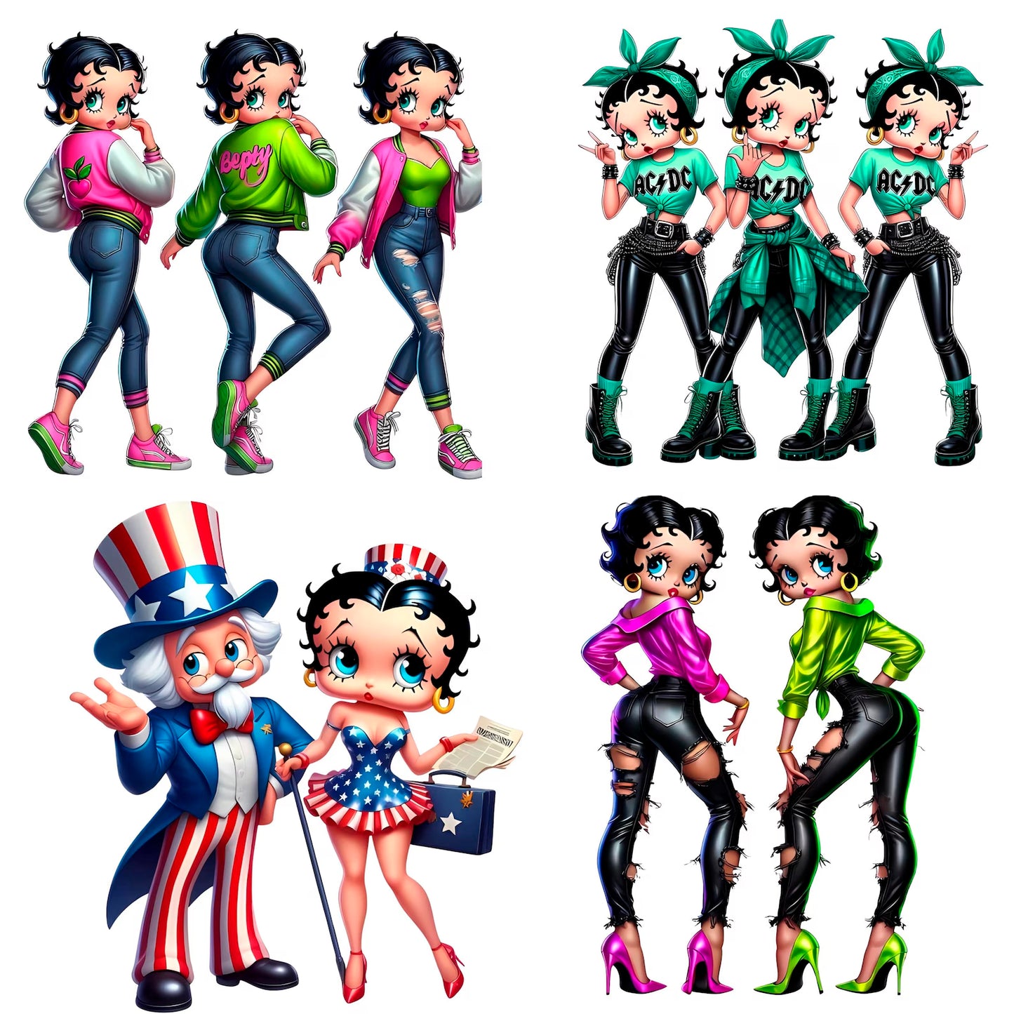 High Quality Betty Boop Png Clipart, Betty Boop Friends Png
