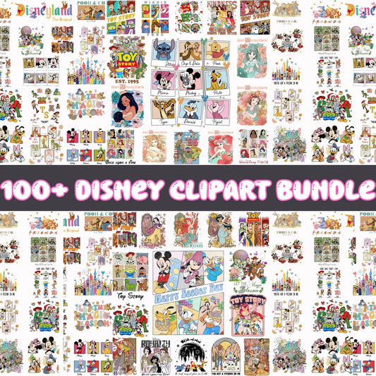 Bundle Disney Characters Png, Mickey and Friends Png