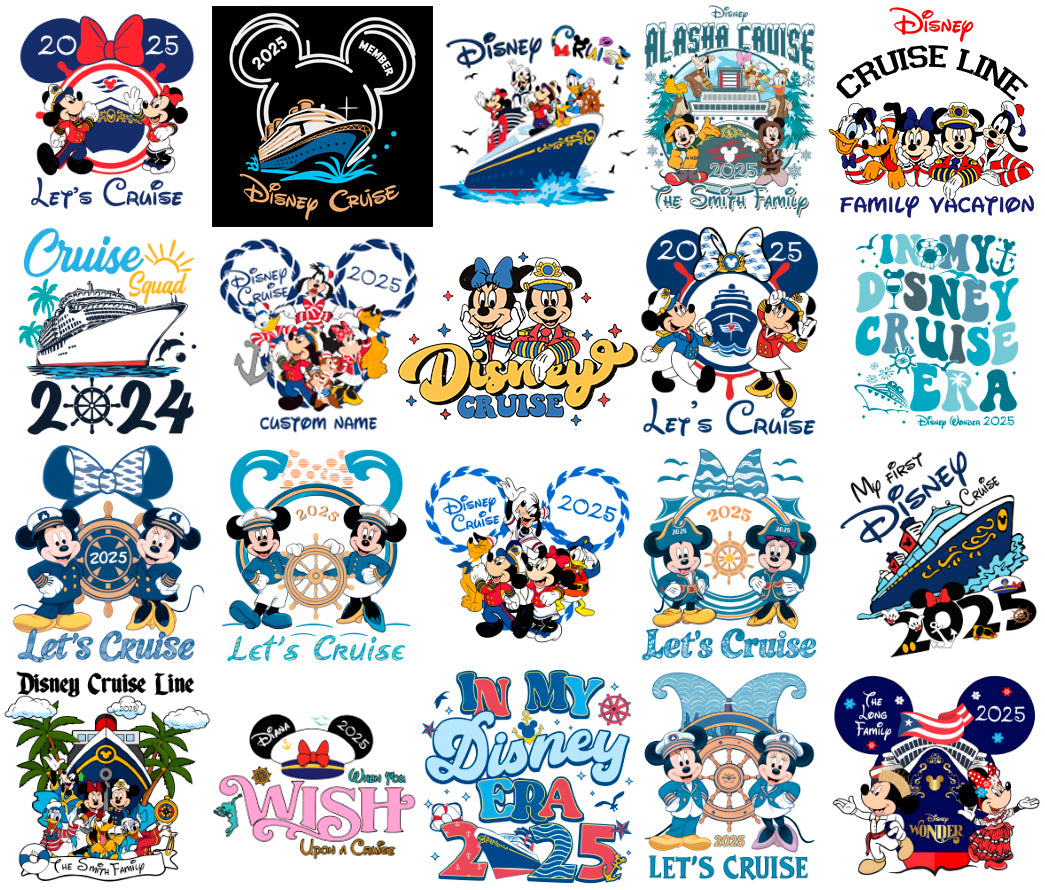 Bundle Disney Cruise Png, Disney Family Vacation Png, Disney Trip Png (3)