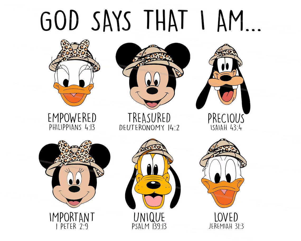 God Says That I Am Png Bundle, Retro God Says I Am Easter Png