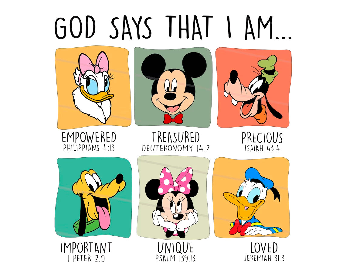 God Says That I Am Png Bundle, Retro God Says I Am Easter Png