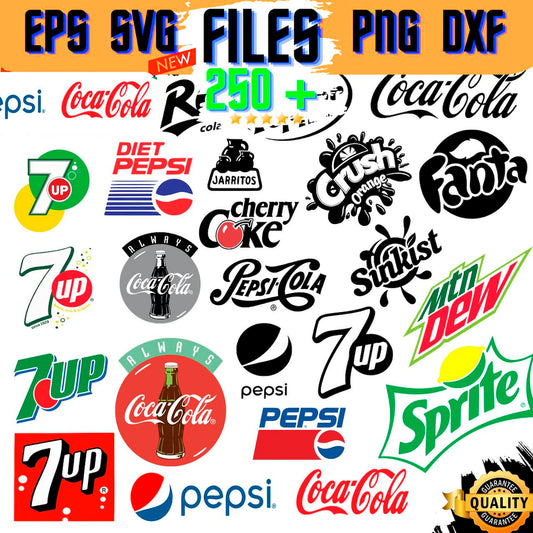 Bundle Pop Drinks Png Design, Drinking Brand Svg Png