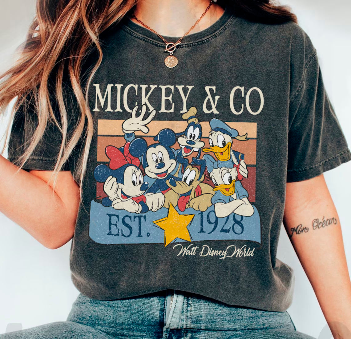 Vintage Disney Family Vacation Png Bundle, Mickey Friends Squad Png