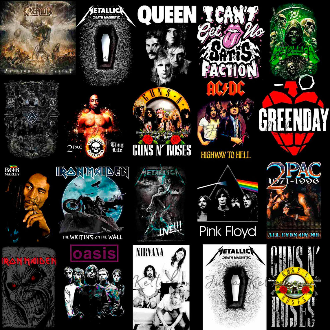 Bundle Rock Band Shirt Design Png, Rock Band Png, Trendy Premium Rock Band (3)