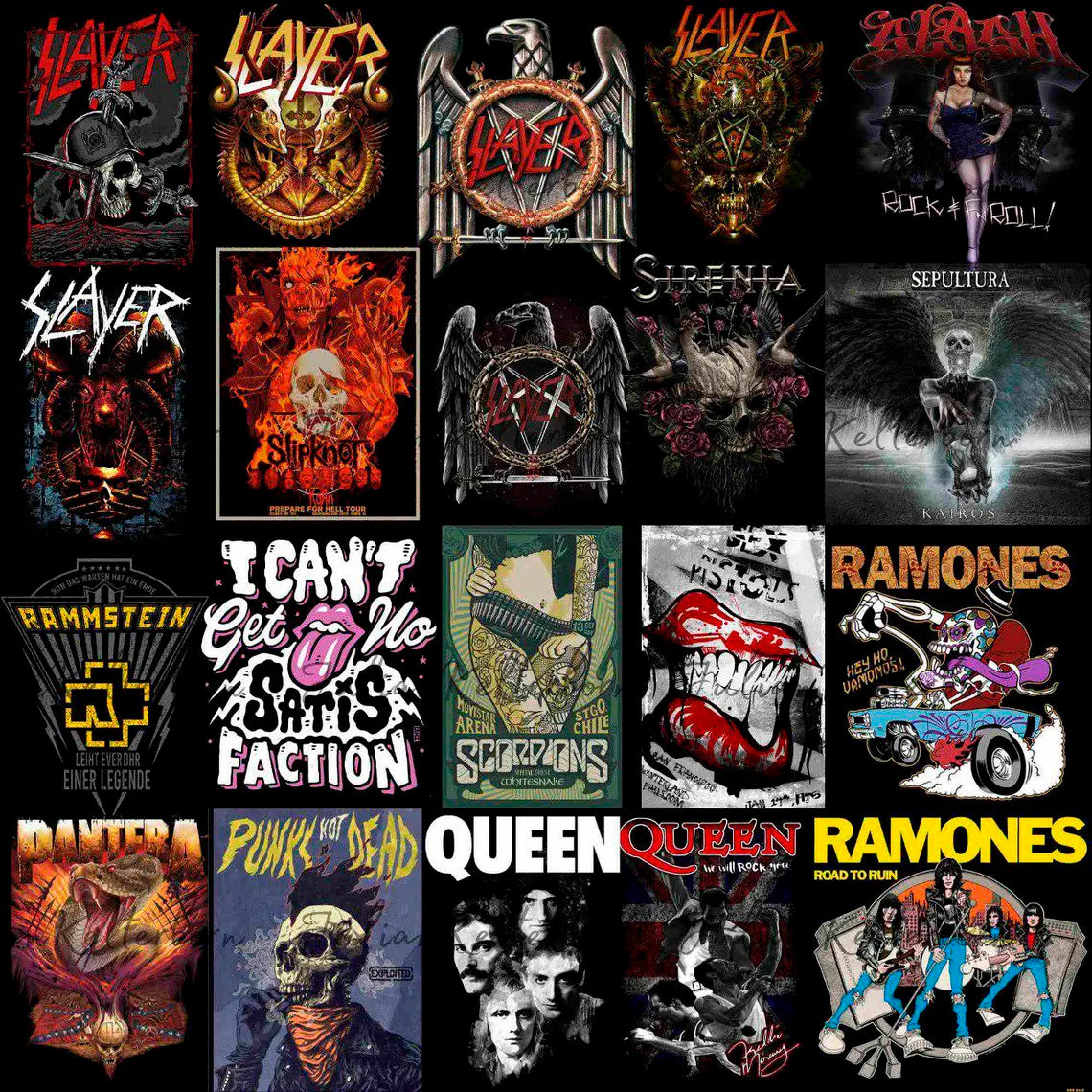 Bundle Rock Band Shirt Design Png, Rock Band Png, Trendy Premium Rock Band (7)