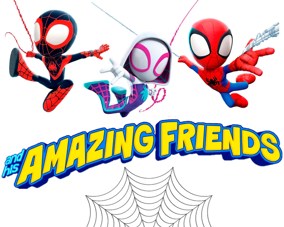 Bundle Spidey Png, Spidey Friends Png, Superhero Marvel Png