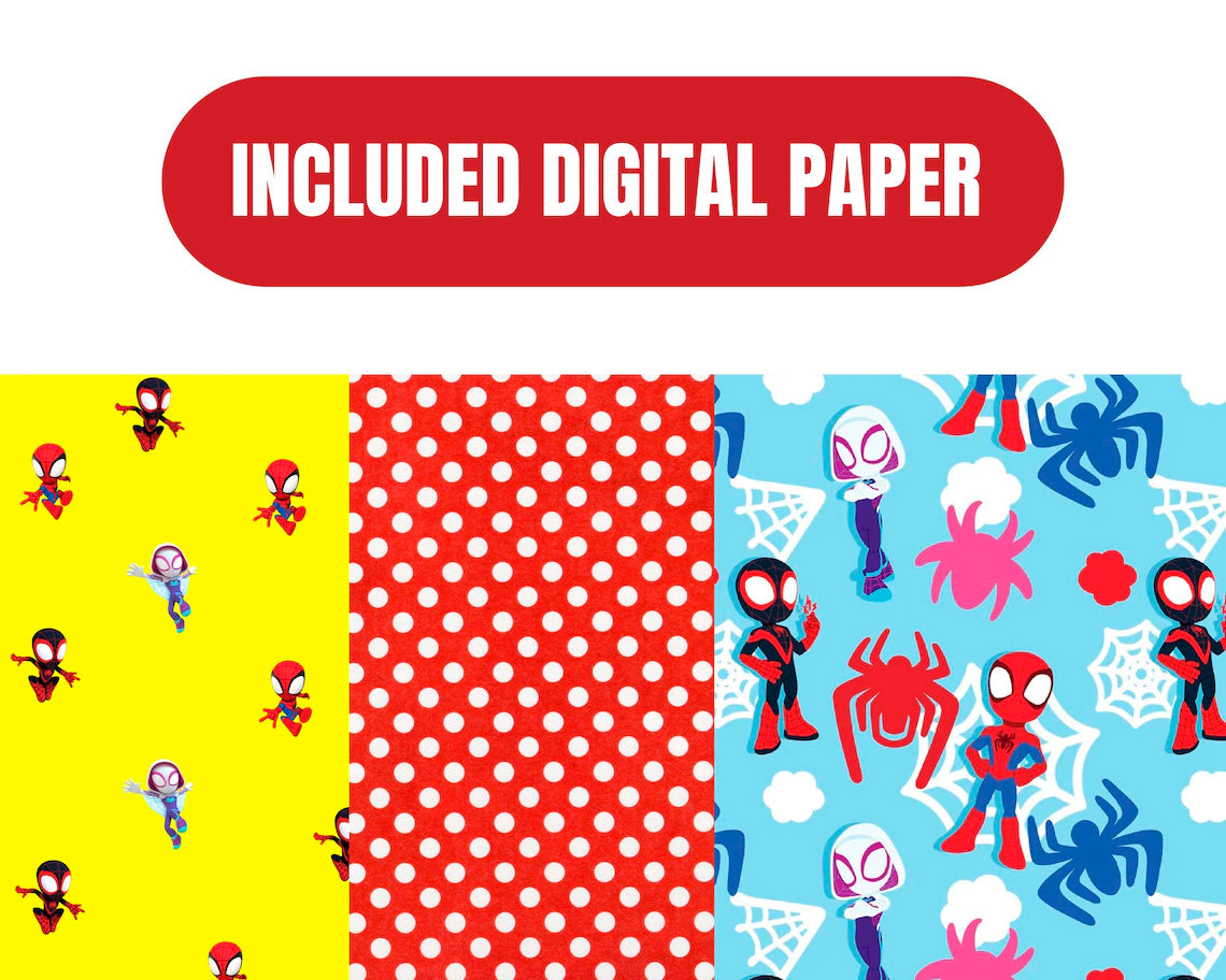 Bundle Spidey Png, Spidey Friends Png, Superhero Marvel Png