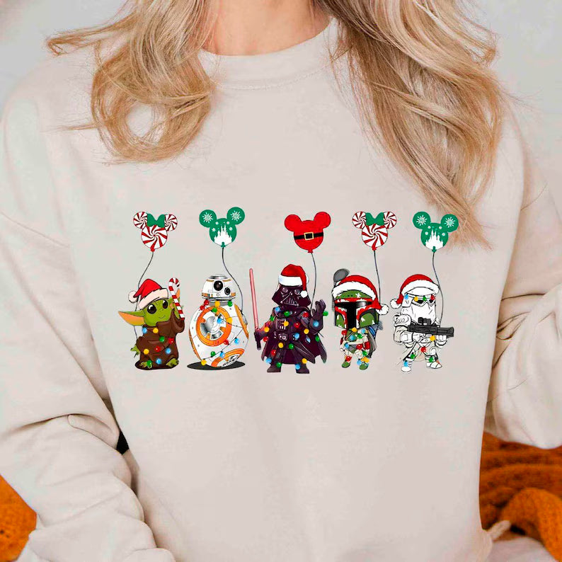Bundle Star Wars Christmas Png, Disney Christmas Png Design