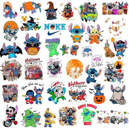 Bundle Stitch Halloween Png, Stitch Ghost Halloween Png, Boo Png 
