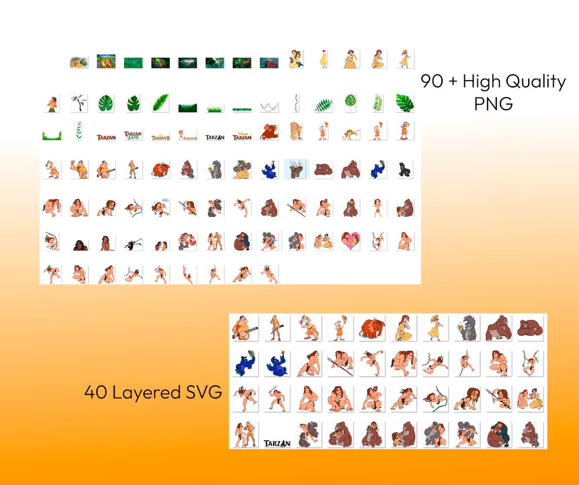 Tarzan Lord Of The Jungle Bundle, Tarzan and Jane Png