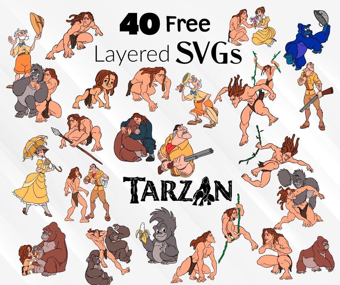 Tarzan Lord Of The Jungle Bundle, Tarzan and Jane Png