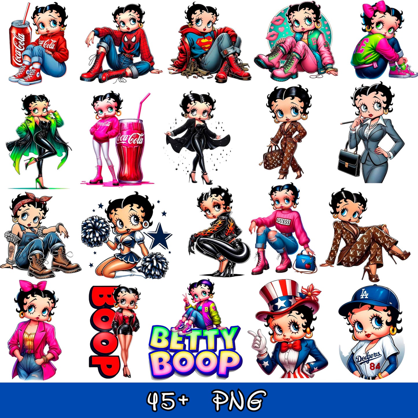 High Quality Betty Boop Png Clipart, Betty Boop Friends Png