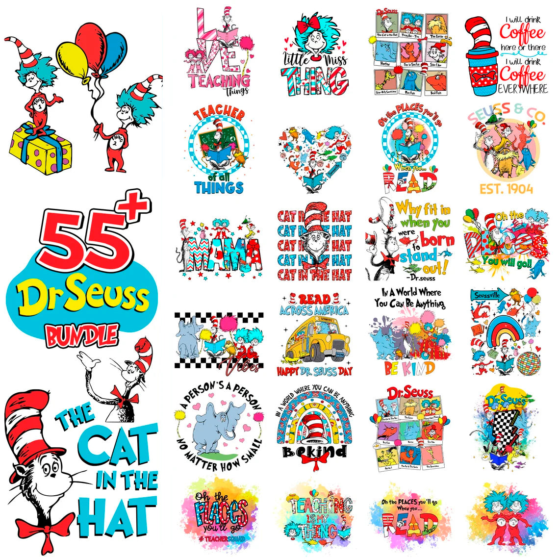 Cat In The Hat Png, Back To School Png, Teacher Of All Things