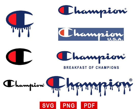 Champion Logo Svg. Luxury Brands Svg Png, Fashion Brands Svg