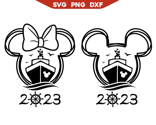 Cruise Ship Mickey Mouse Svg Png