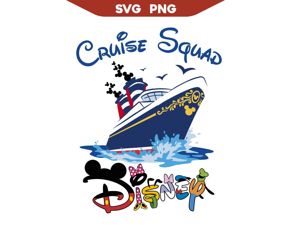 Cruise Squad Disney Svg Png