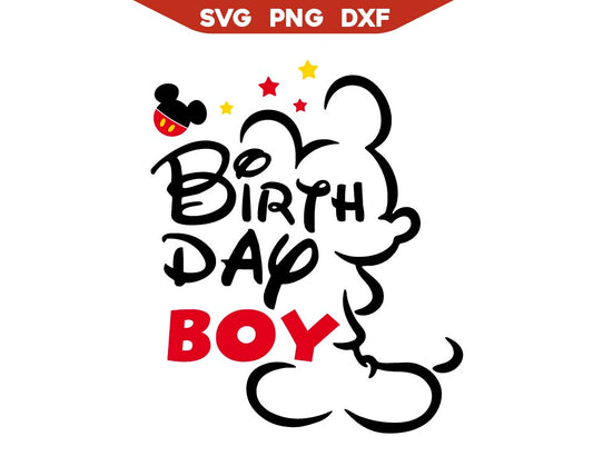 Cute It's My Birthday Boy Mickey Mouse Svg