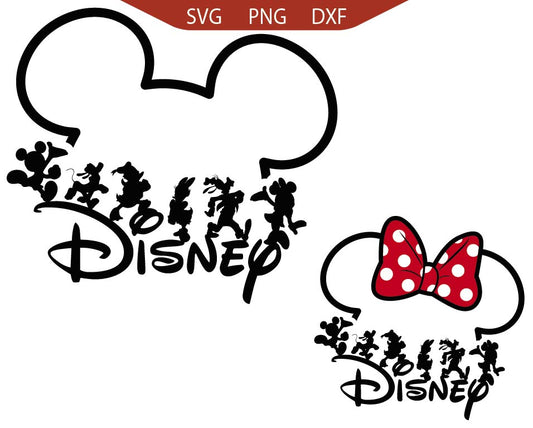 Cute Mickey's Friends Svg Png