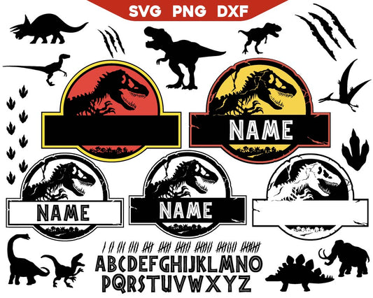 Dinosaur Template Svg Bundle, T-Rex Template Svg