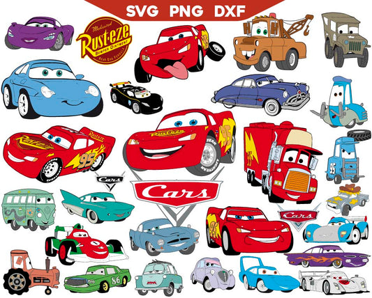 Disney Cars Svg Bundle, McQueen Svg Png