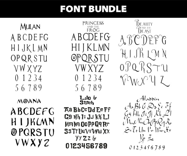 Disney Cartoon Font SVG TTF Font For Cricut Silhouette Cutting Canva ...