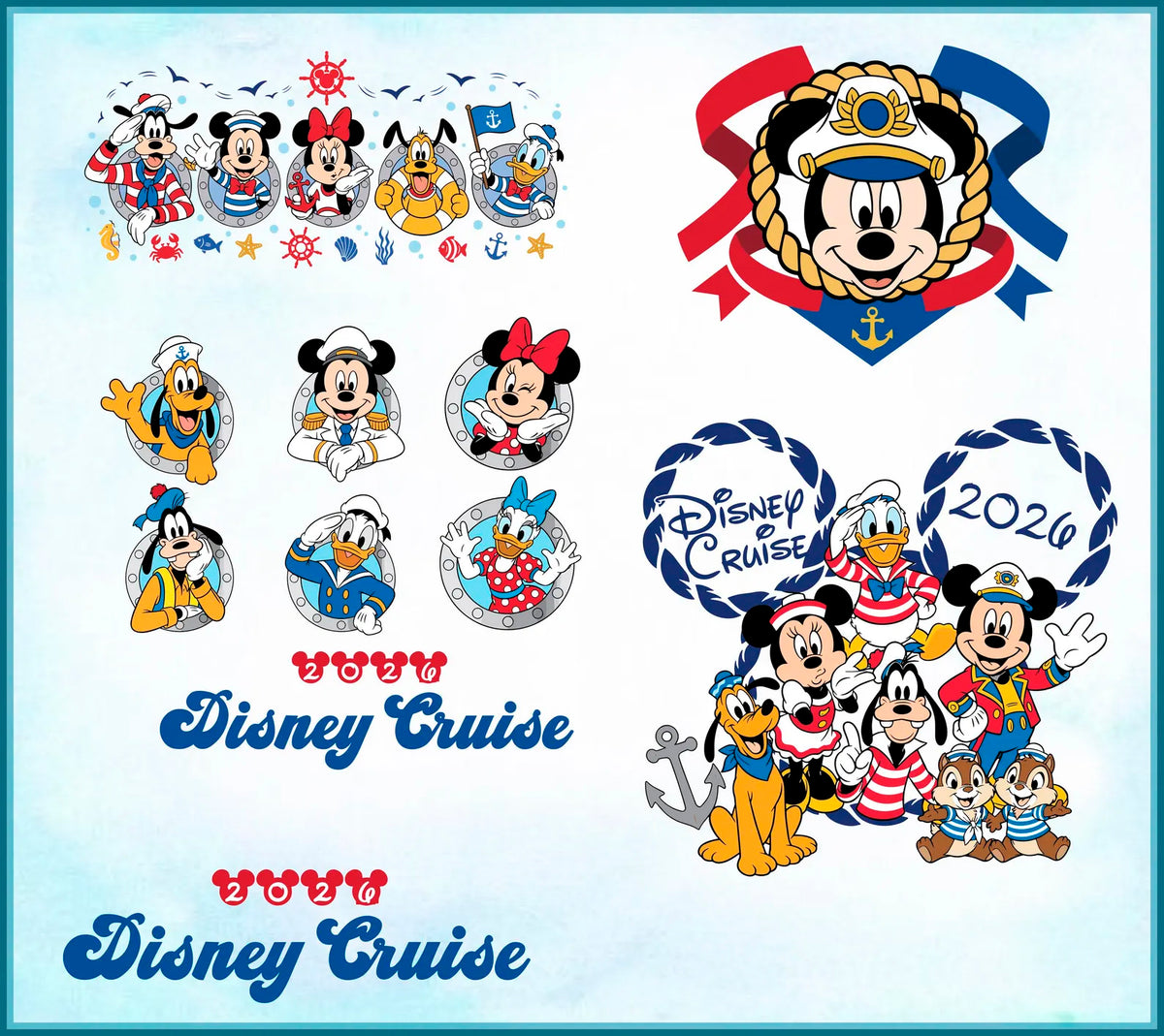 Disney Cruise Family Vacation 2026 Svg Png