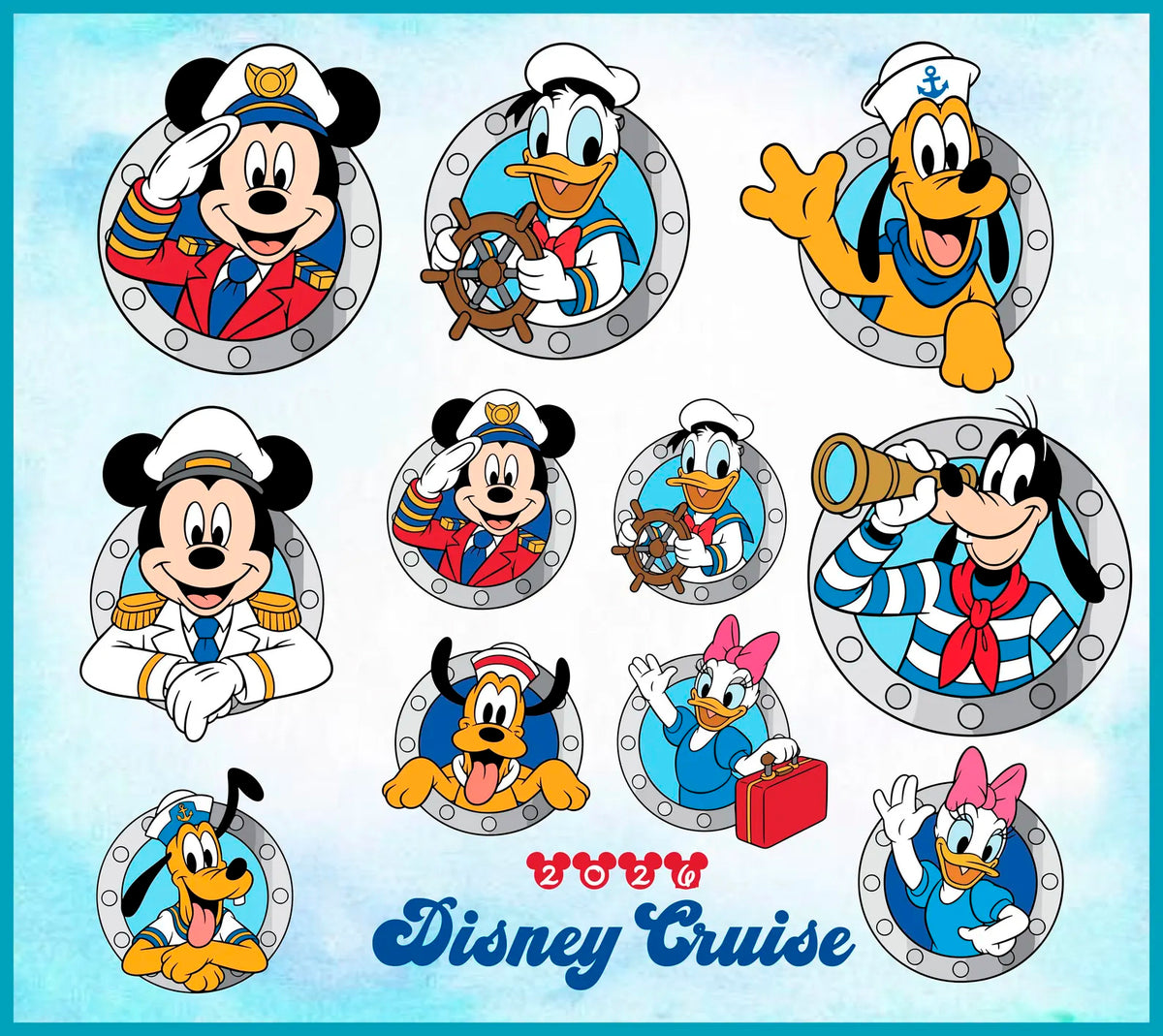 Disney Cruise Family Vacation 2026 Svg Png