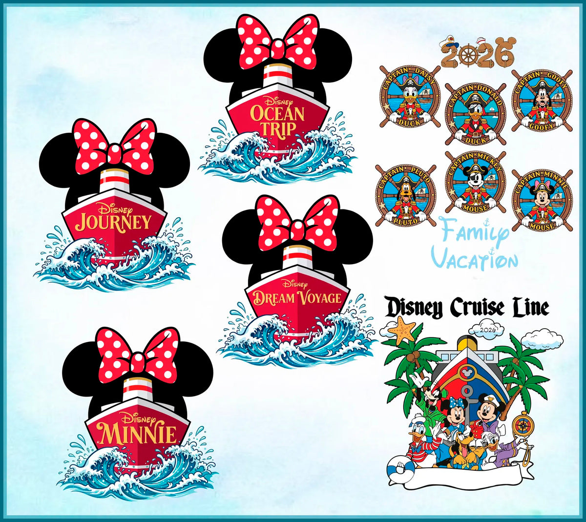 Disney Cruise Family Vacation 2026 Svg Png