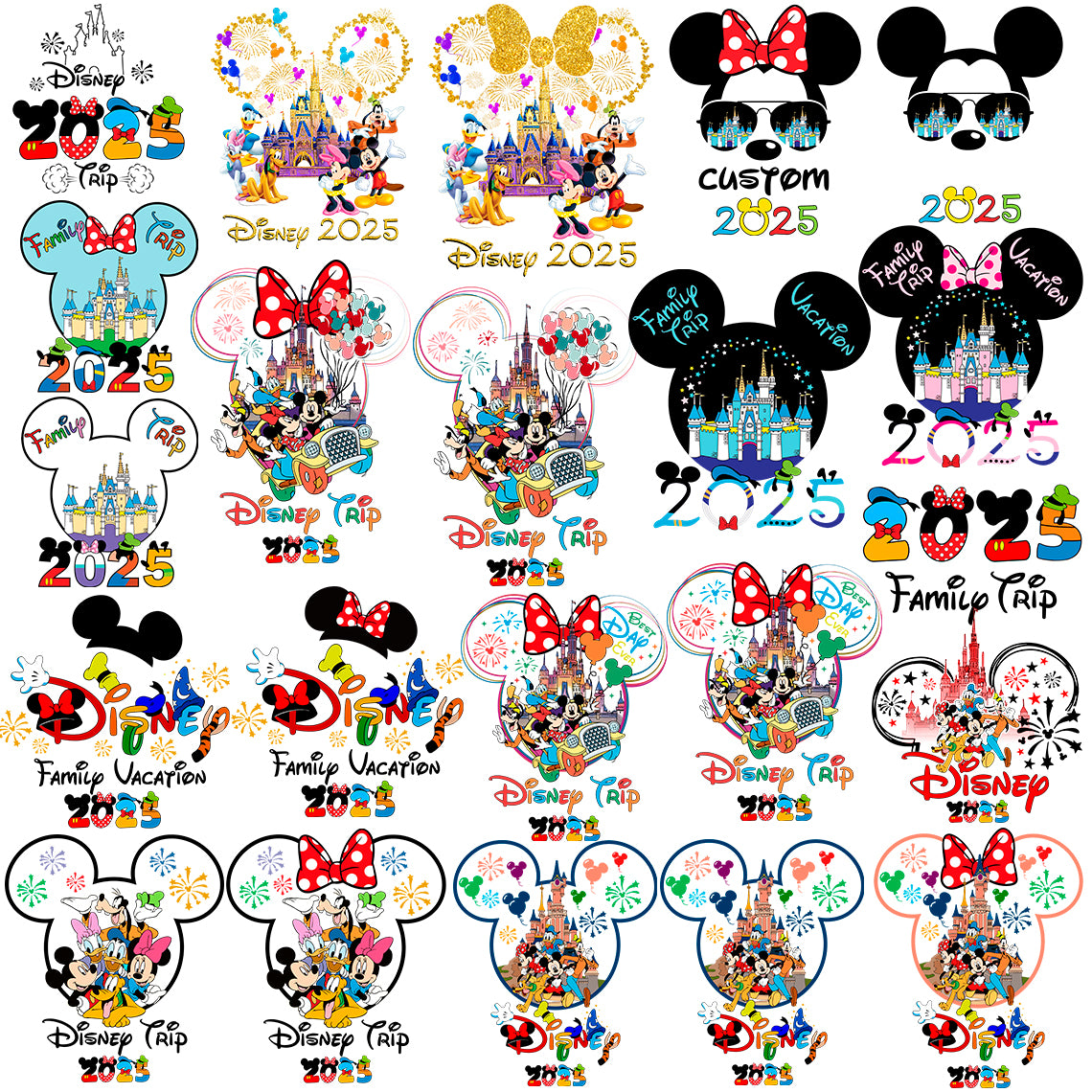 Disney Family Vacation 2025 Svg Png Bundle, Mickey Trip 2025 Svg (1)