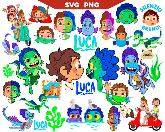 Disney Luca Svg Bundle