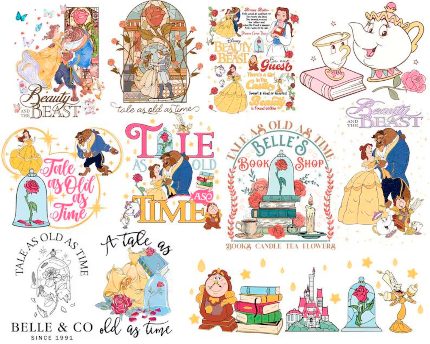 Disney Princess Png Bundle, 200 Files Princess Coquette Bow Png