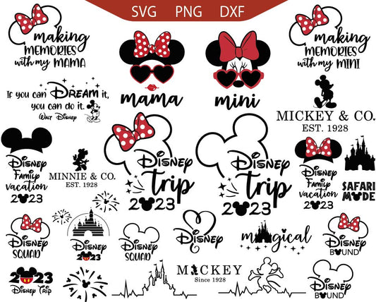 Disney Quotes Svg Pack, Mickey Trip Svg, Mouse Quote Svg