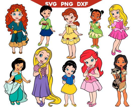Disney Teen Princess Svg Bundle