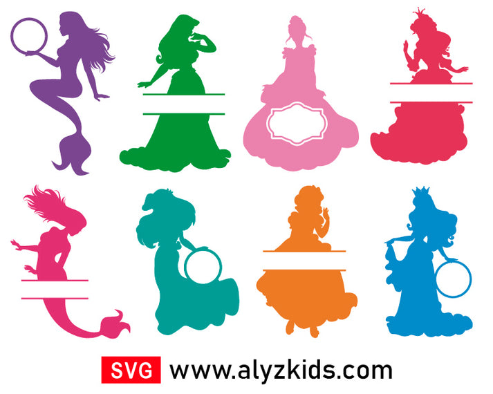 Disney Princess Svg Free, Princess Monogram Svg Free – AlyzKids