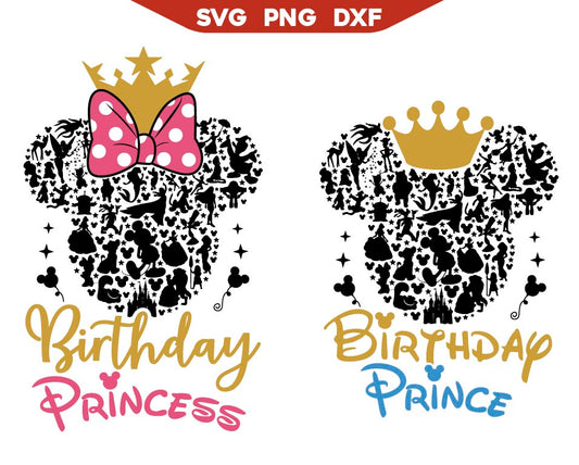 Disneyland Characters Mouse Ears Prince Svg