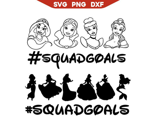 Princess Squadgoals Svg Png