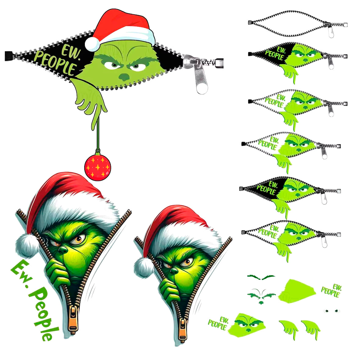 Ew People Whoville Svg Png, Christmas The Grinch Svg, Grinchmas Png