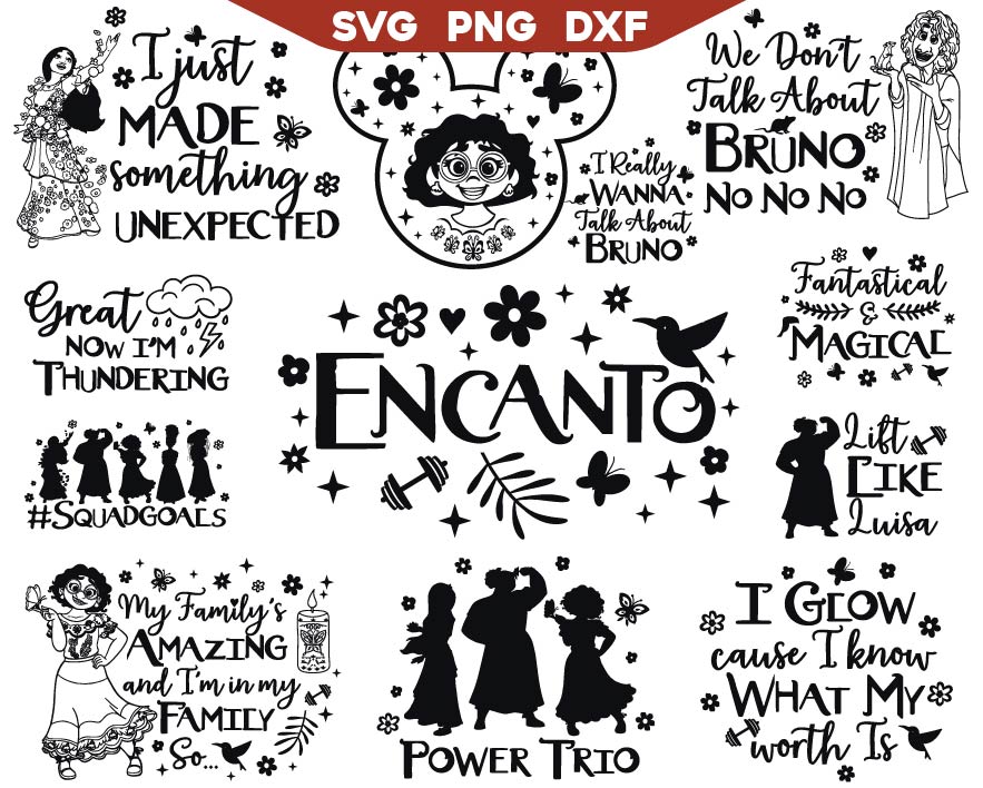 Family Madrigal Quotes Svg, Encanto Mirabel Quotes Svg