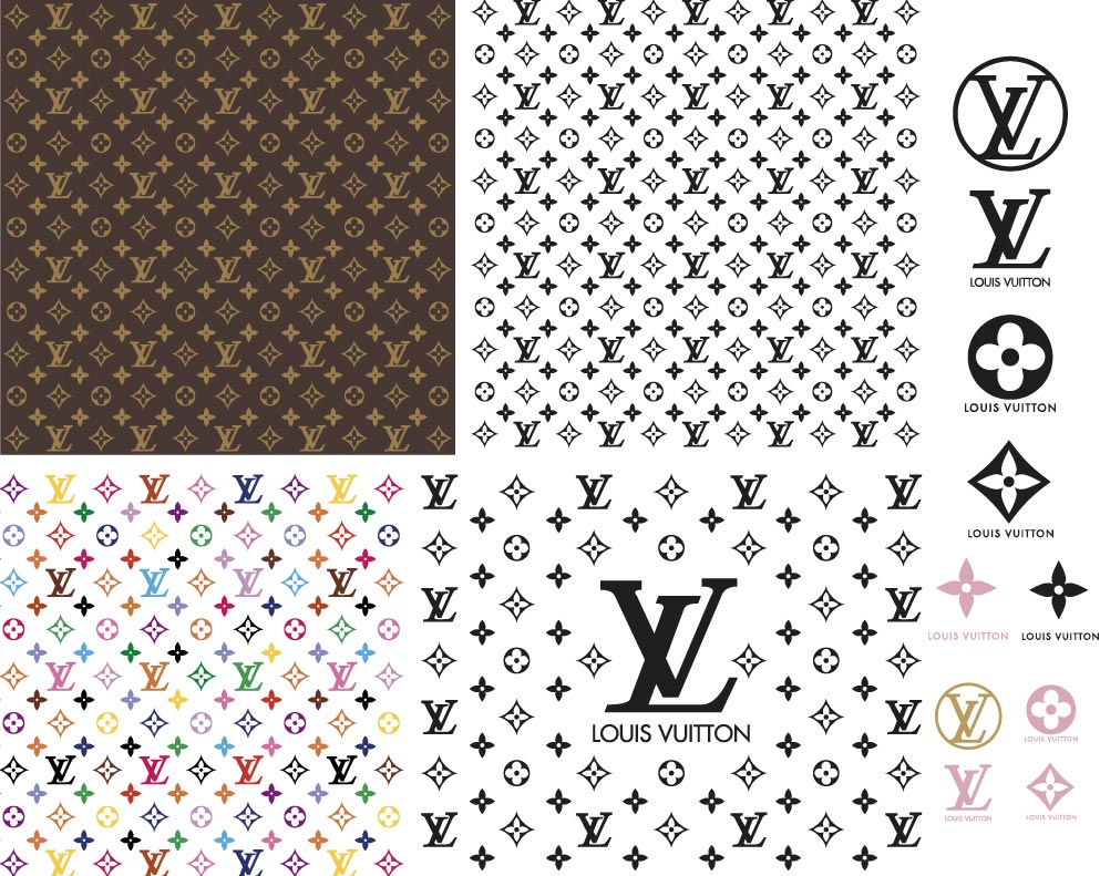 Fashion Brand Svg Png, Louis Vuitton Pattern Svg, LV Brand Logo Svg