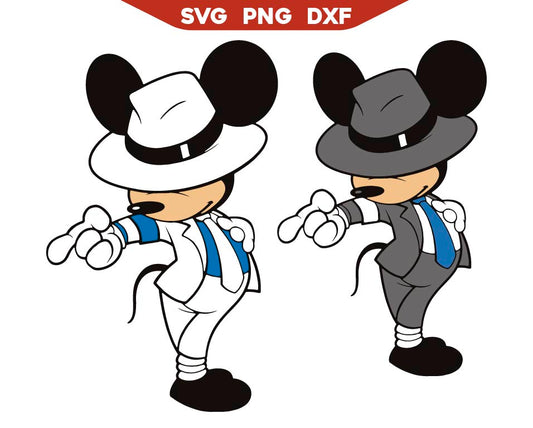 Fashion Mickey Michael Jackson Svg Bundle