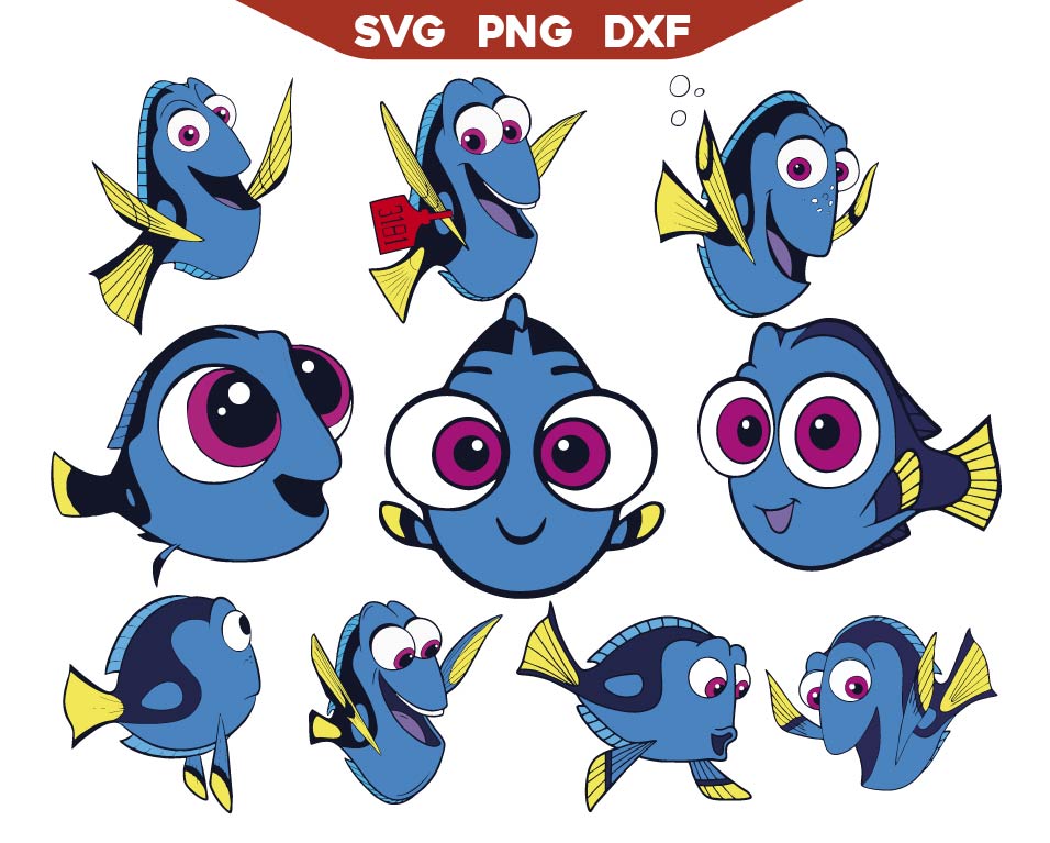 Finding Svg Finding Dory Svg Bundle – AlyzKids