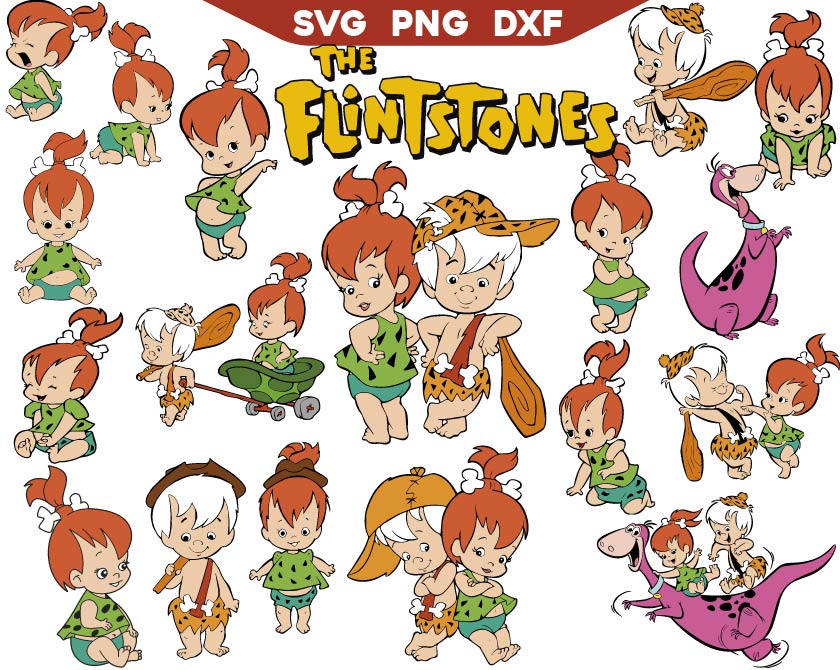 Flintstones Baby Svg Bundle