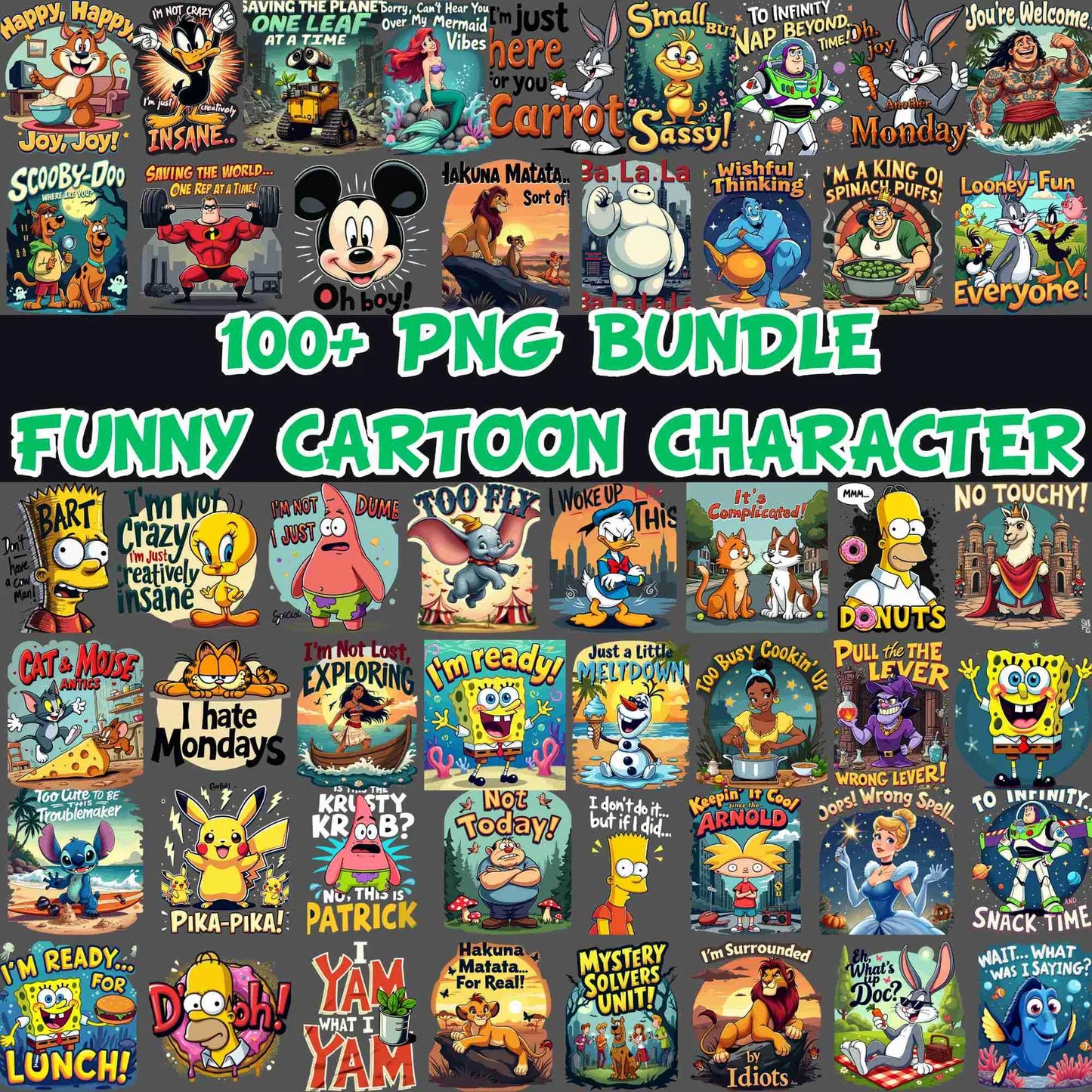 Disney Vintage Characters Png, Family Trip Png, Magical Kingdom Png