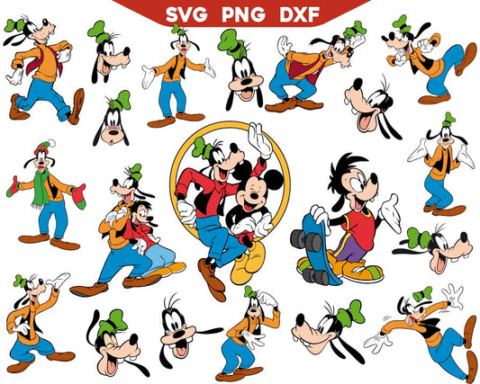 Goofy Svg Bundle, Mickey Friends Svg