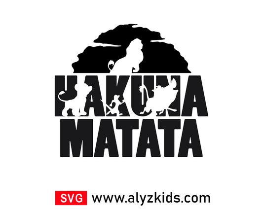 Hakuna Matata Svg Free, The Lion King Svg Free
